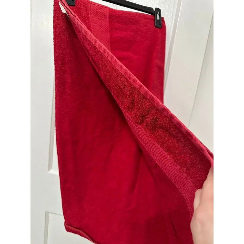 Red Bath Towel